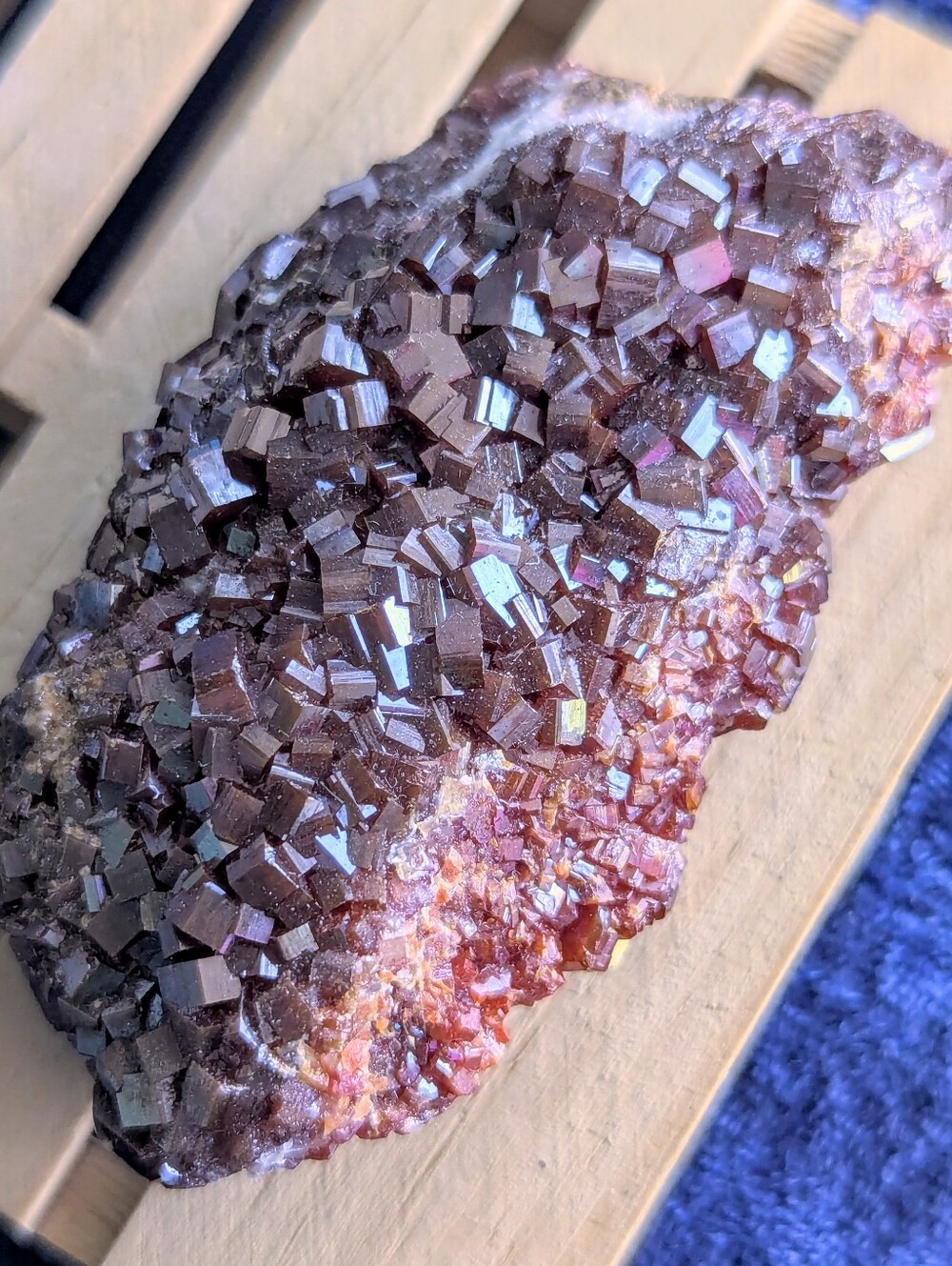 Vanadinite + Barite + WuLfenite ☀️Double Sided DRUZY Gem ✨MANiFESTATiON STONE